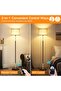 Modern Floor Lamp with Remote & App Control, Dimmable, 3000K-6500K (Black & Gold) - 3