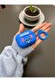 حافظة سماعات AirPods Pro الجيل الثاني متوافقة مع التصميم الأزرق ثلاثي الأبعاد المنقوش من السيليكون، متوافقة مع نظام iOS