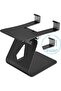 OLIGE Desktop Cell Phone Stand, Adjustable Aluminum Mobile & Tablet Holder (Black) - 5