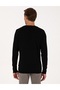 Black Slim Fit Crew Neck Sweater 50316798-Vr046 - 5