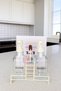 Double Square Glass Liquid Soap Dispenser with Cream Pump and Stand 500ml - 2