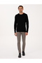 Black Slim Fit Crew Neck Sweater 50316798-Vr046 - 4