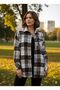 Women's Plaid Oversized Shirt - Jacket