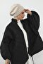Pleated Winter Plain Cashmere Women's Bonnet, B-98Dk, Cream - 5