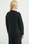 Oversized Pocket Knitwear Cardigan - Black - 6