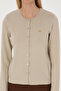 Women's Light Khaki Basic Knitwear Cardigan 50307719-Vr183 - 6