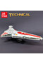 67106 JIESTAR High-tech Moc Venator Attack Cruiser Fighter Destroyer Brick Technical Model Buildi...