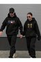 Unisex Men's Paris Women's Leopard Ribbon 2-Piece Set Fashion Print Design Trend Hooded Sweatshirt