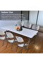6 Foot x 30 inch Folding Table, Indoor/Outdoor, White - 6