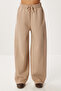 Ribbed Fleece-Lined Knitted Sweatpants Lub0289 Vi̇zon - 4