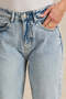 Women Blue Solid Mom Jeans - 4