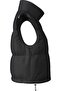 High-Gloss Women's Black Puffer Vest - 3