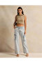 Women Blue Cargo Jeans - 2