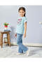 Girls Blue Flared Denim Jeans - 2