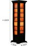 Himalayan Salt Lamp Large Corner Tile Shape, Yellow - 5