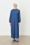 Omzu Embroidered Knitted Dress Indigo