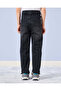 Boys Black Knitted 5 Solid Jeans - 3