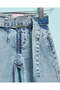 Infant Girls Blue Belted Jeans - 2