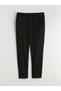Black Plus Size Slim Fit Men's Trousers - 5