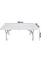 6 ft Heavy Duty Folding Table - Portable Trestle Table - White - 2