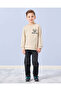Boys Black Knitted 5 Solid Jeans - 2