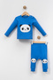 Panda Embroidered 2-Piece Baby Tracksuit Set |   Combed Cotton Fabric, Soft and Comfortable Design (6-9-12-18 Months) - 3