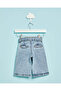 Infant Girls Blue Belted Jeans - 4