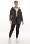 Plus Size Comfortable Fit Hooded Lumberjack Women's Shirt Cardigan - 2