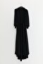 Plus Size Shoulder Feather Detailed Dress Black