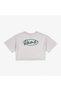 Era Script Relaxed Crop Ss Women's Gray T-Shirt - 2