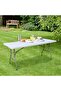 1.8M (6ft) Foldable Lightweight Portable Table - White - 5
