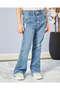 Girls Blue Flared Denim Jeans