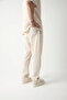 Waffle Pattern Baggy Pants - 3