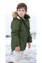 Boy's Waterproof Machine Washable Canvas Fabric Thick Winter Coat - 6