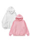 Unisex White & Pink 2-Piece Straight Deal Pack 3 Thread O Oversized Sweatshirt