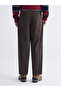 Brown Loose Fit Men's Trousers - 4