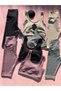 Women's 4-Piece Sports Set |   High Waist Shaping / Sculpting Leggings & Padded Crop Green Black Stone Grey Plum