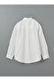 Ozmarka New Season White Comfortable Fit Long Sleeve Men's Shirt - 6