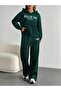 Women's Neft Green Hooded Two Thread Suit – High Waist Comfortable Fit - 5