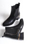 Bette Women's Short Heeled Shiny Boots A006-K9782 - 3