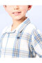 Boys White Checkered Shirt - 4