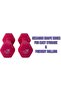 Vinyl Dumbbells EM-9219R-2 Set of 2 Pink Non-Slip 2KG Weights for Home Gym & Workouts - 6