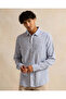 Men Blue And White Striped Shirt