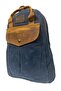 Vintage Leather Canvas Waterproof Disayn Unisex Excursion School Camping Travel Backpack 28X39Cm - 3