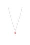 Cylinder Shape Strawberry Quartz Pendant Self-Love Compassion Emotional Balance