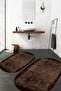 Digital Non-Slip Base Washable Modern Oval Bath Mat Toilet Set - 5