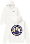 Coffee Is My Poison Design Printed Oversized White Hooded Sweatshirt