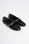 Patent Orthopedic Low-Heel Women's Casual Patent Leather Ballerinas with Accessories - 6