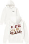 Is My Therapy Design Printed Oversized White Hooded Sweatshirt