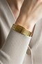 Steel Sectional Women's Handcuff Bracelet – 18 cm Handcuff Bracelet |   Non-Tarnish Women's Jewelry - 7
